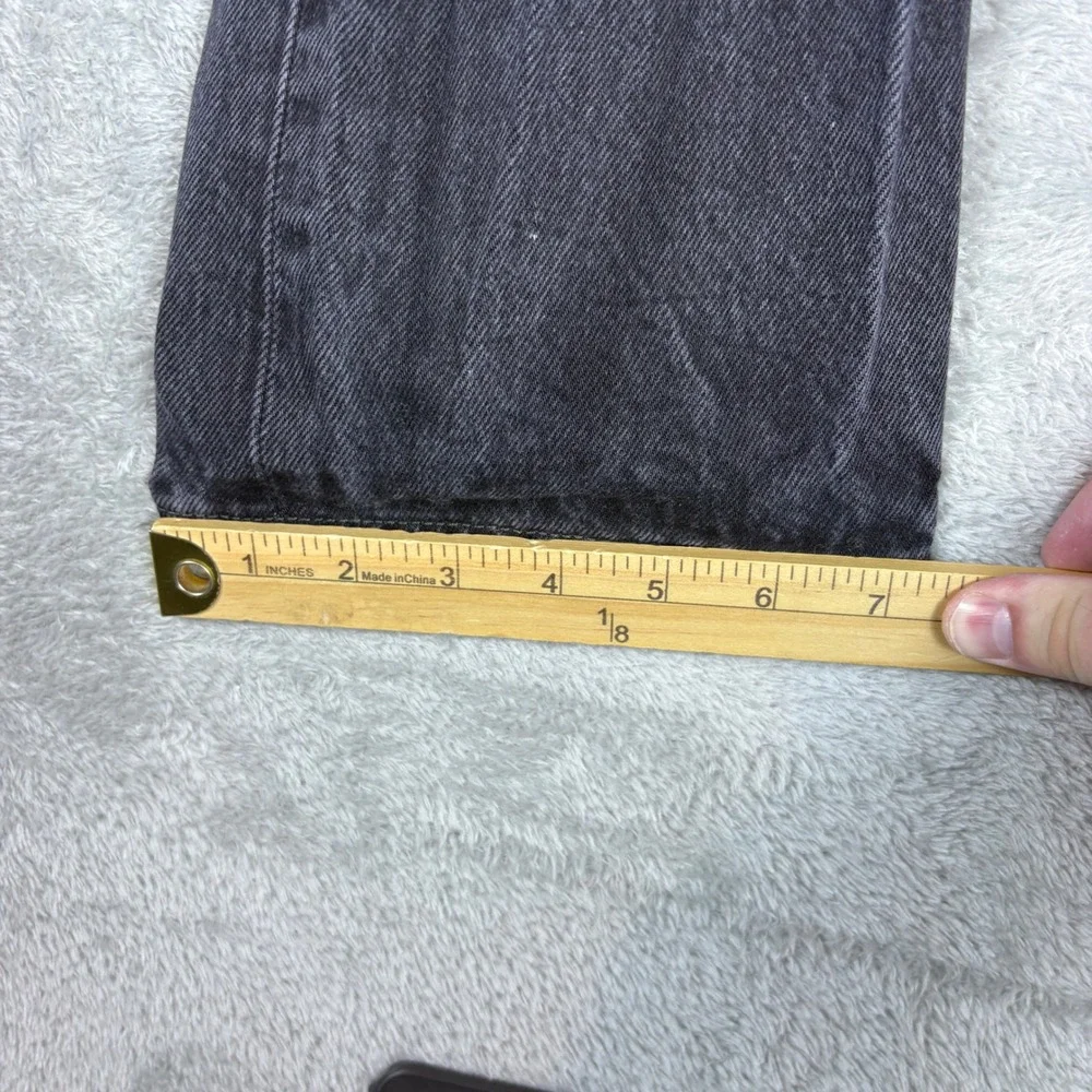 Levi's Jeans Men 32x30 (Fits 32x29) 501 Original‎ Fit Straight Leg Black Faded